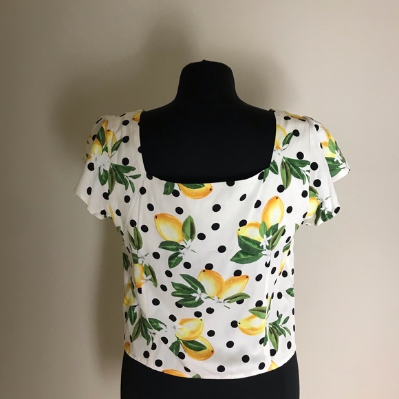 Oasis Lemon Pattern Blouse - Picture 10 of 11